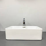 Умивальник (раковина) VBI ARABBA WHITE накладний, фото 4