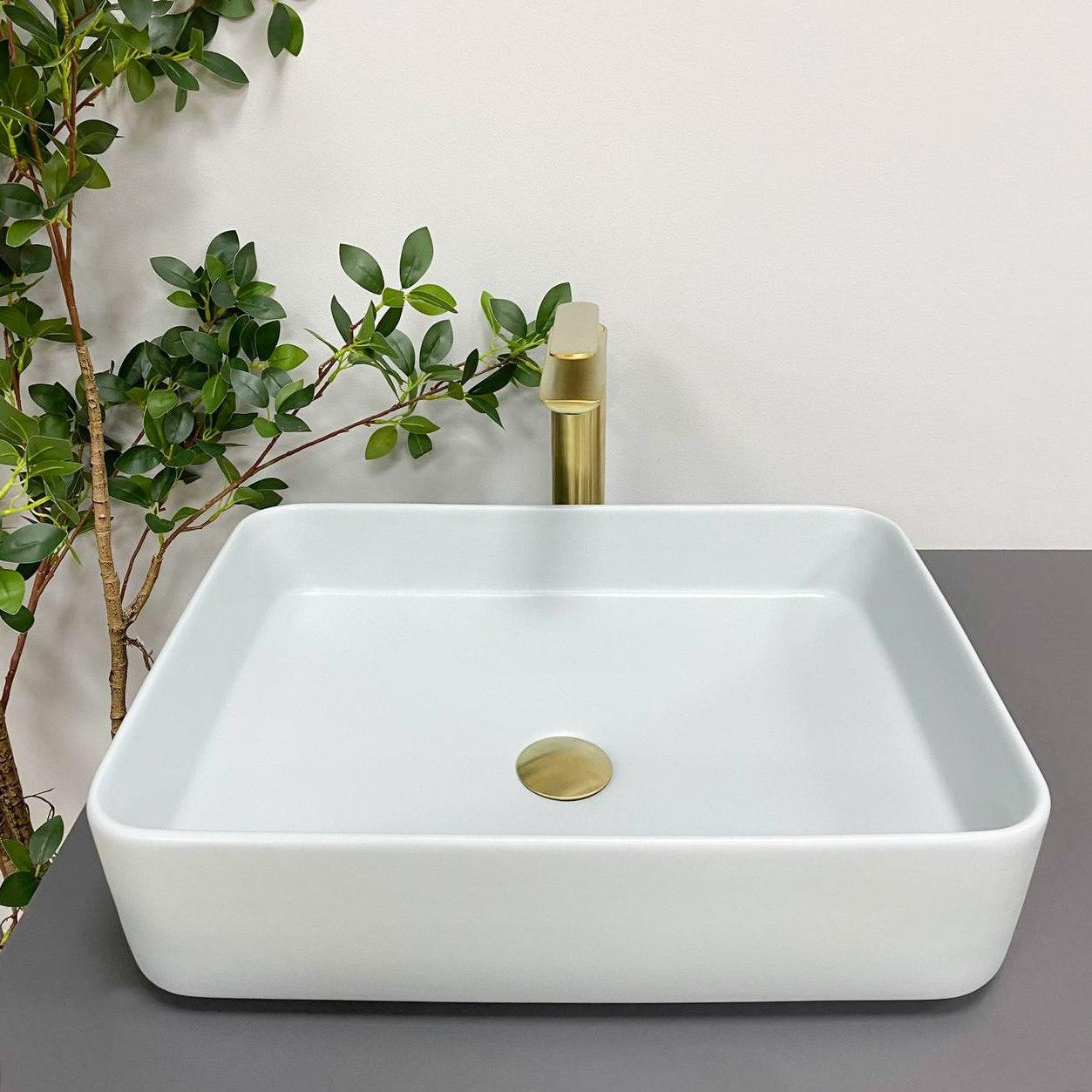 Умивальник (раковина) VBI ATRANI SMOKE BLUE накладний, фото 1