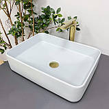 Умивальник (раковина) VBI ATRANI SMOKE BLUE накладний, фото 3