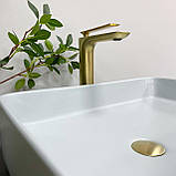 Умивальник (раковина) VBI ATRANI SMOKE BLUE накладний, фото 4