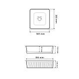 Умивальник (раковина) VBI BOLZANO WHITE накладний, фото 2