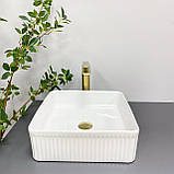 Умивальник (раковина) VBI BOLZANO WHITE накладний, фото 5