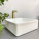 Умивальник (раковина) VBI BOLZANO WHITE накладний, фото 6