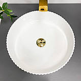 Умивальник (раковина) VBI BRINDISI M WHITE накладний, фото 4