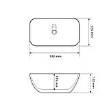 Умивальник (раковина) VBI AVEZZANO PINK MATT накладний, фото 2