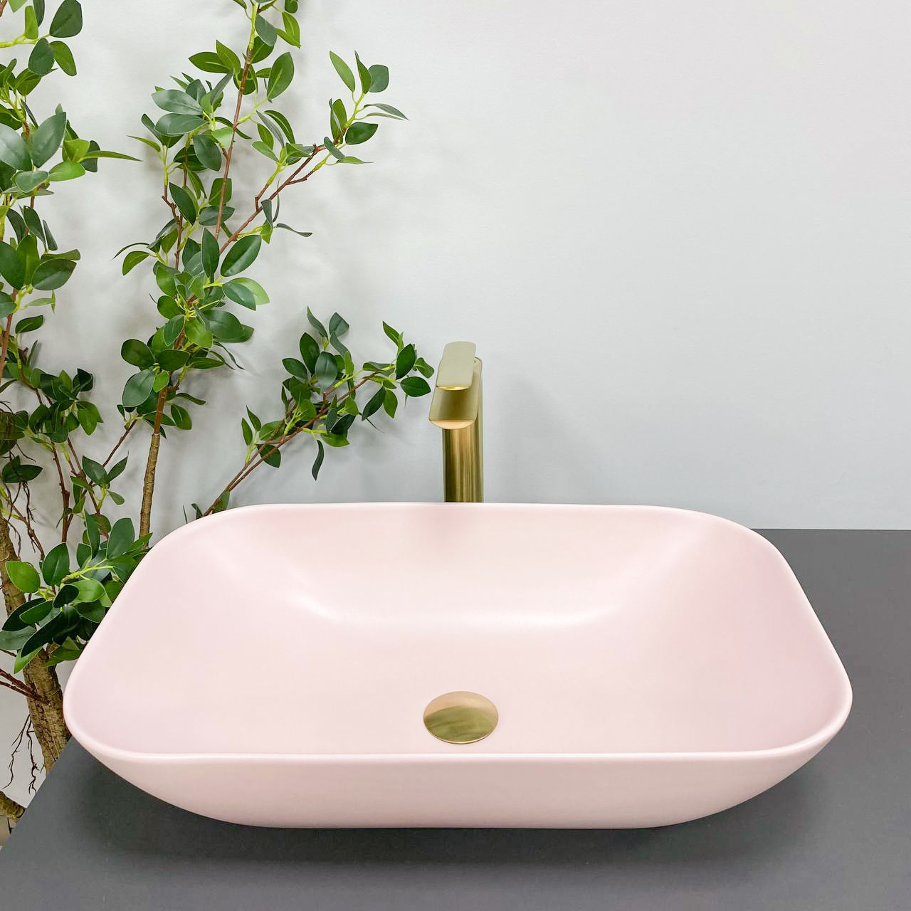 Умивальник (раковина) VBI AVEZZANO PINK MATT накладний, фото 1