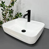 Умивальник (раковина) VBI RAGUSA WHITE накладний, фото 3
