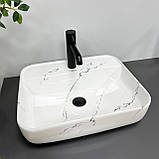 Умивальник (раковина) VBI RAGUSA MARMO GLOSSY накладний, фото 3