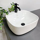 Умивальник (раковина) VBI NARNI WHITE накладний, фото 4