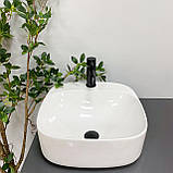 Умивальник (раковина) VBI NARNI WHITE накладний, фото 5