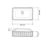 Умивальник (раковина) VBI FLORENTIA LIGHT GREEN MATT накладний, фото 2