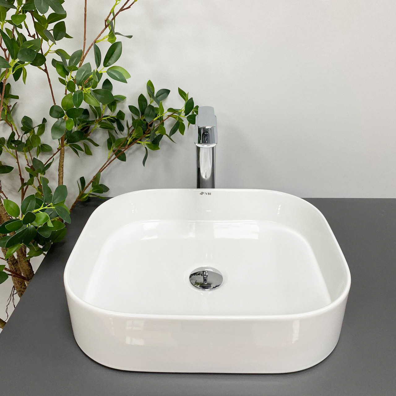 Умивальник (раковина) VBI LESINA WHITE накладний, фото 1