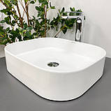 Умивальник (раковина) VBI LESINA WHITE накладний, фото 3