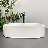 Умивальник (раковина) VBI LESINA WHITE накладний, фото 4