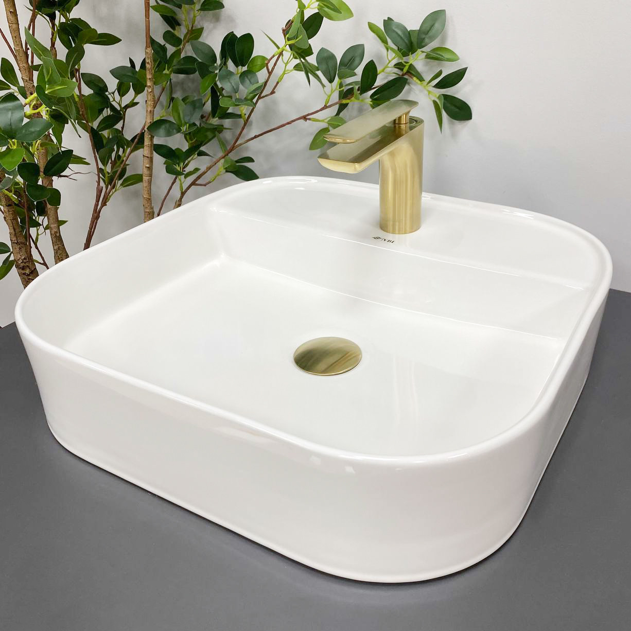 Умивальник (раковина) VBI LESINA 2 WHITE накладний, фото 1