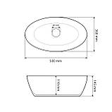 Умивальник (раковина) VBI CEFALU WHITE накладний, фото 2