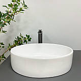 Умивальник (раковина) VBI CEFALU WHITE накладний, фото 4