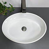 Умивальник (раковина) VBI CEFALU WHITE накладний, фото 5