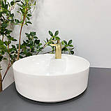 Умивальник (раковина) VBI RIETI WHITE накладний, фото 3