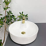 Умивальник (раковина) VBI RIETI WHITE накладний, фото 4