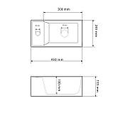 Умивальник (раковина) VBI LECCO WHITE накладний, фото 2