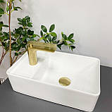 Умивальник (раковина) VBI LECCO WHITE накладний, фото 4