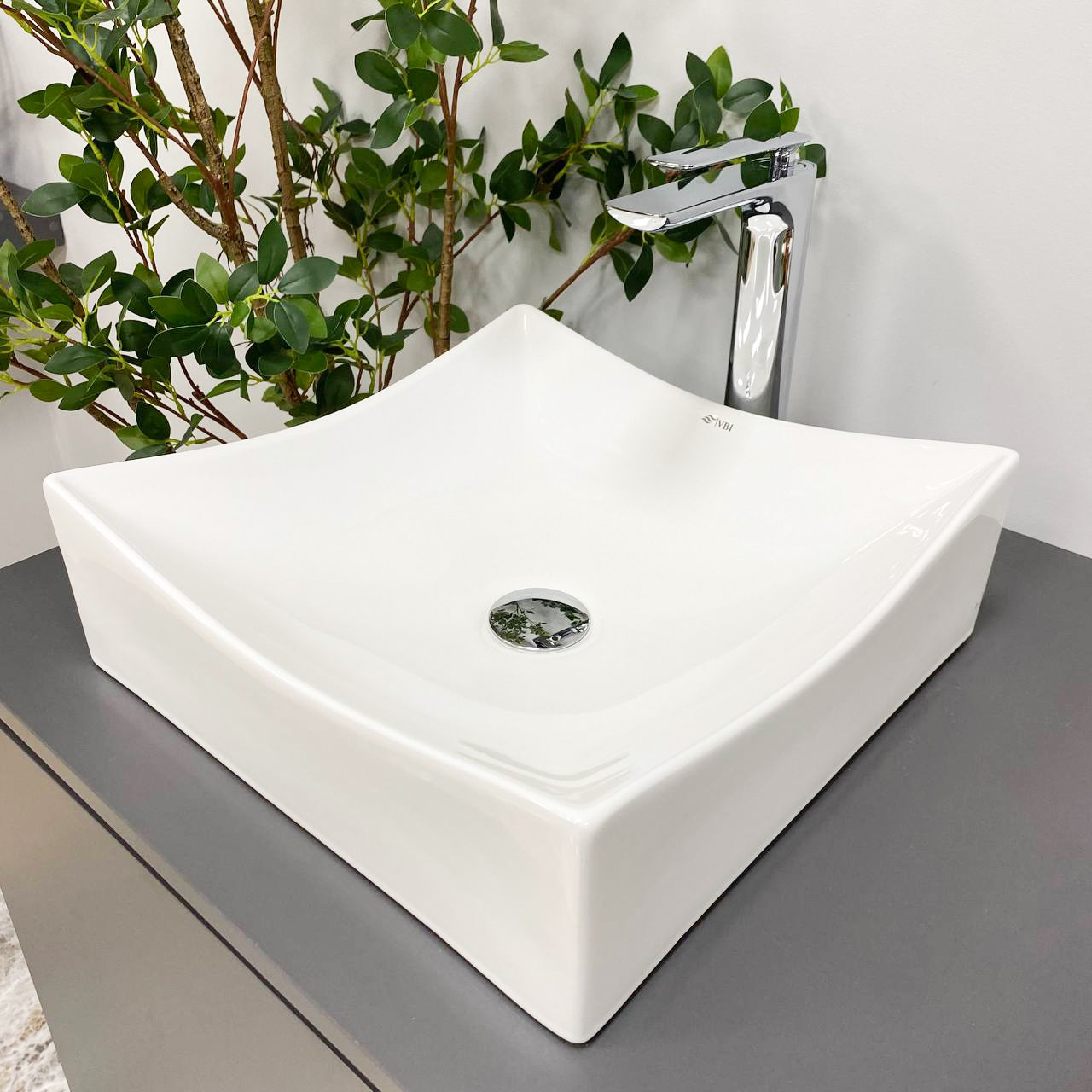 Умивальник (раковина) VBI VIAREGGIO S WHITE накладний, фото 1