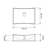 Умивальник (раковина) VBI VIAREGGIO WHITE накладний, фото 2