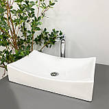 Умивальник (раковина) VBI VIAREGGIO WHITE накладний, фото 3