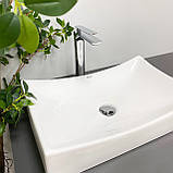 Умивальник (раковина) VBI VIAREGGIO WHITE накладний, фото 4