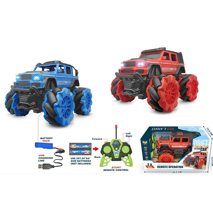 Джип 868-1E радіокер.,2,4G,акум.,1:16,колеса-ролики,4х4,USB,2 кольори, світло,кор.,23,5-12,5-15,5см., фото 1