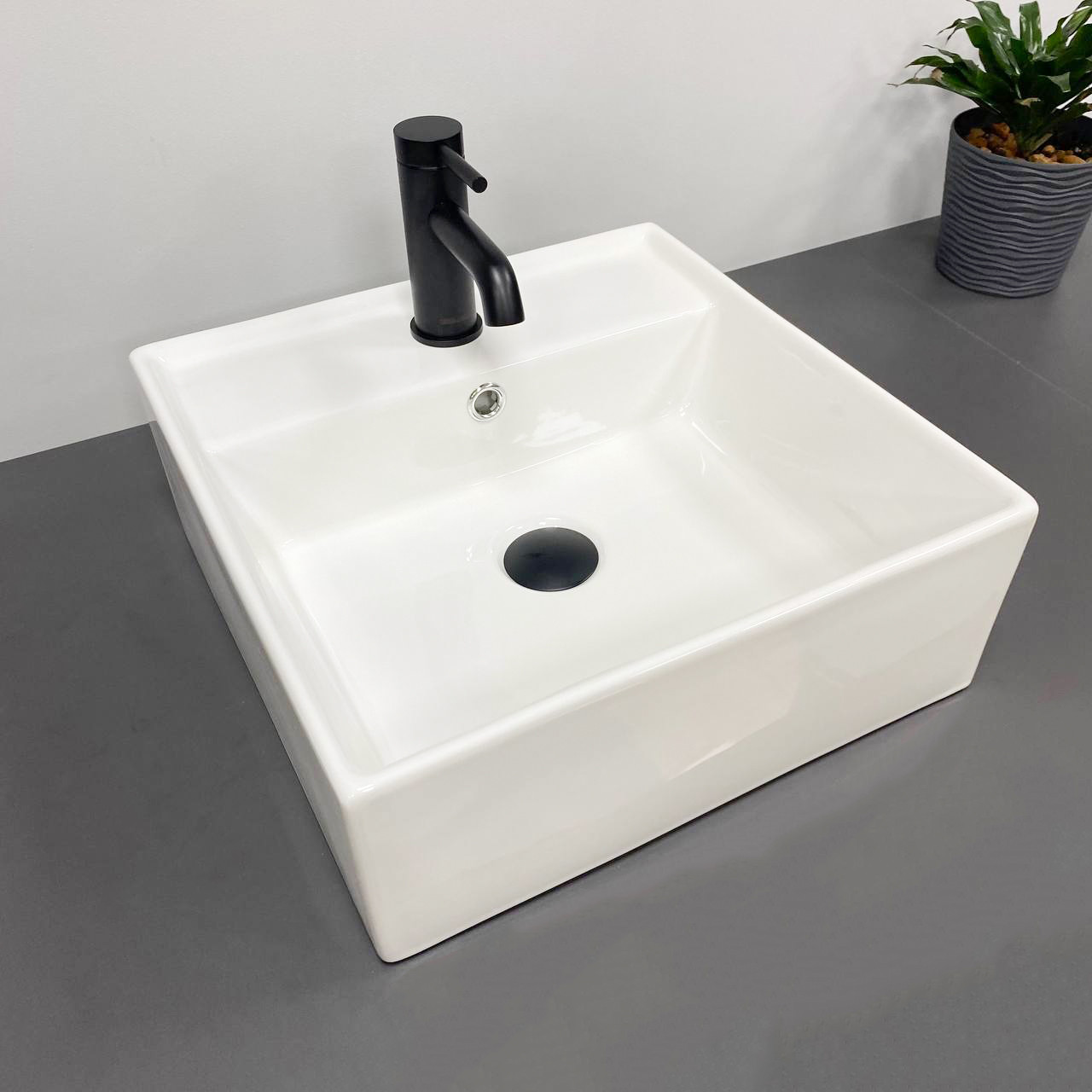 Умивальник (раковина) VBI TERAMO S WHITE накладний підвісний, фото 1