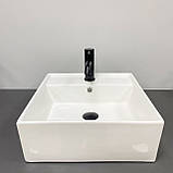 Умивальник (раковина) VBI TERAMO S WHITE накладний підвісний, фото 3