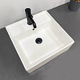 Умивальник (раковина) VBI TERAMO S WHITE накладний підвісний, фото 4