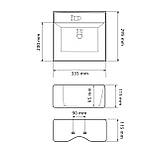 Умивальник (раковина) VBI KOMO WHITE накладний підвісний, фото 2