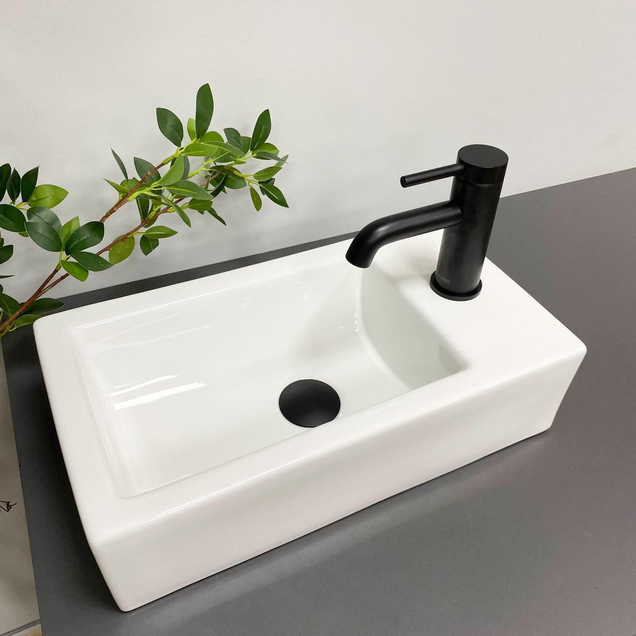 Умивальник (раковина) VBI LECCE L WHITE накладний підвісний, фото 1