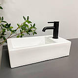 Умивальник (раковина) VBI LECCE L WHITE накладний підвісний, фото 4