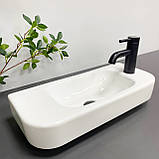 Умивальник (раковина) VBI APRILIA L WHITE підвісний, фото 4