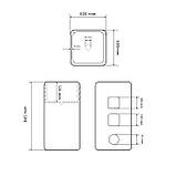 Умивальник (раковина) VBI LUKKA WHITE підлоговий, фото 2