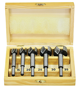 Набір фрез по дереву Forstner (15-35 мм) 5 шт. Silver S11543