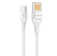 Кабель Proove Double Way Silicone Type-C 2.4A (1m) WHITE