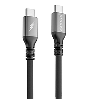 Кабель Proove ReGen Silicone Type-C to Type-C 60W (2m) BLACK