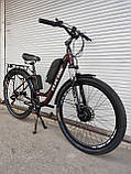 Комфортний Електровелосипед "Electric 29R" 350 M8 10.4 AH "Bordo", фото 3