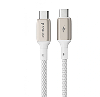 Кабель Proove Dense Metal Type-C to Type-C 60w (1m) WHITE