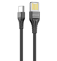 Кабель Proove Double Way Silicone Type-C 2.4A (1m) BLACK