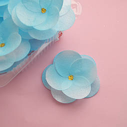 Вафельний декор Slado "Камелія блакитна" 6 см 1 шт.