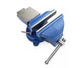 Тиски слюсарні поворотні 150мм S10782 SILVER, фото 5