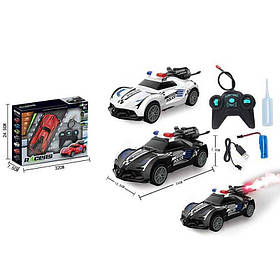 Машинка Поліція р/к на аккум, пускає дим