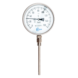 Термометр біметалевий ТБ-У2 ду 63,80 нержавіюча сталь