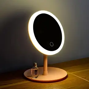 Дзеркало косметичне з LED-підсвіткою Table Lamp Makeup Mirror, фото 3